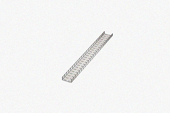 Лоток замковый перфорированный ЛМЗ 100х60х3000х1,0 УТ1,5, горячее цинкование S1,0