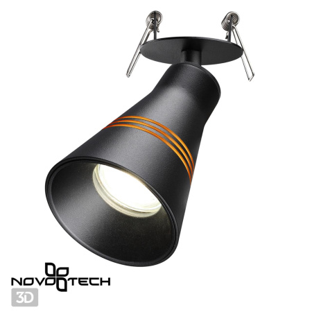Св-к встр.IP20 GU10 9W 220V SOBIT черный NOVOTECH