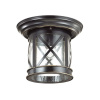 Уличный потолочный св-к IP44 E27 60W 220V SATION черный/зол.патина ODEON LIGHT