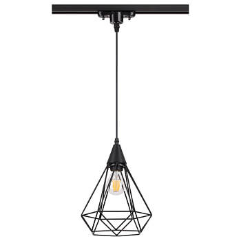 Св-к трековый однофазный IP20 E27 50W 220V ZELLE черный NOVOTECH