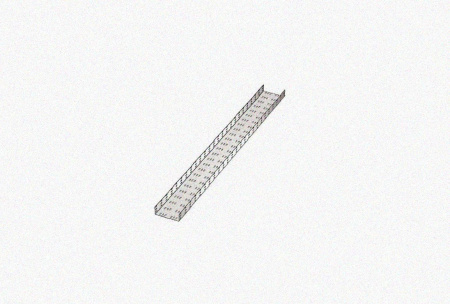 Лоток замковый перфорированный ЛМЗ 200х65х2000 УХЛ1, горячее цинкование, S1,2