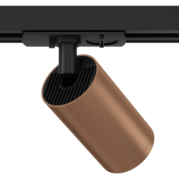 Светильник трековый 1*GU10 10Вт Черный и Медь матовая IP20 Focus S TR020-1-GU10-BC Technical