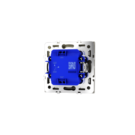 Выключатель встраиваемый Voltum S70 одноклавишный с подсветкой 10А, (шелк)
