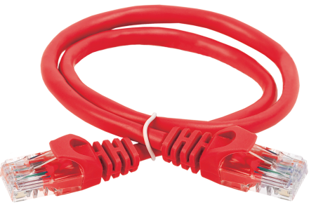 ITK Коммутационный шнур (патч-корд) кат.6 UTP PVC 3м красный