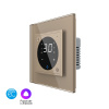 Умный терморегулятор пола EC 16А, сенсорное управление, датчик воздуха, 1 пост, цвет золотой Livolo
