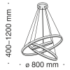 Подвесной светильник 115Вт 4000K Черный IP20 Rim MOD058PL-L100B4K Technical