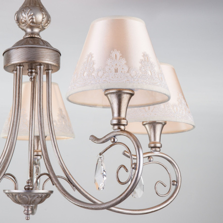 Классическая люстра с абажурами 5*E14 40Вт серебряный IP20 Incanto (60069/5 серебро) Eurosvet