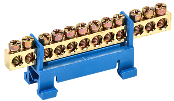 Шина N "ноль" на DIN-изоляторе типа "Стойка" ШНИ-6х9-12-С-С IEK