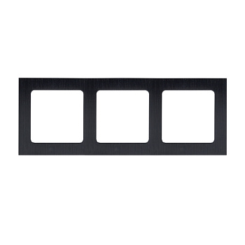 Стокгольм Рамка 3-местная металлическая черная EKF