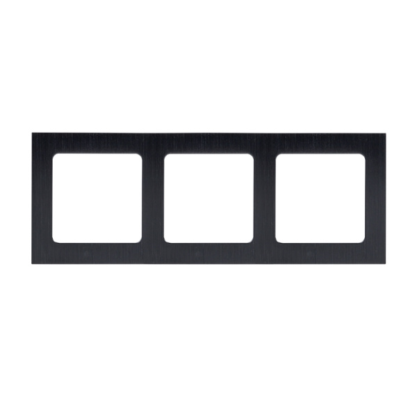 Стокгольм Рамка 3-местная металлическая черная EKF