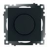 Выключатель диммирующий (механизм), STEKKER GLS10-7106-05, 250V, 500W, серия Катрин, черный