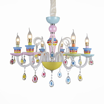 Люстра подвесная Разноцветный/Разноцветный E14 6*40Вт SL673.783.06 ST LUCE