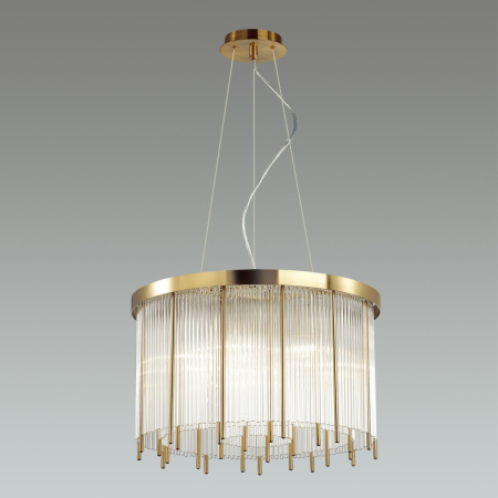 Люстра E14 7*40W YORK золото/металл/стекло ODEON LIGHT