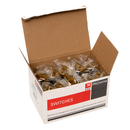 Переключатель ANLC-22 2P желтый с подсветкой 380В NO+NC PROxima EKF