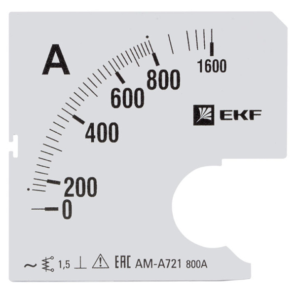 Шкала сменная для A721 800/5А-1,5 PROxima EKF Шкала сменная для A721 800/5А-1,5 PROxima EKF