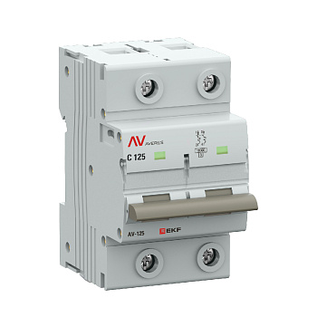 Выключатель автоматический ВА МОД AV-125 2П 125A D 10кА AVERES EKF