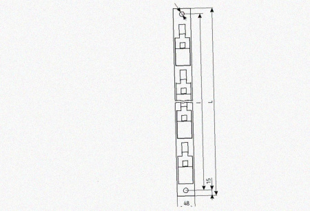 Стойка кронштейна рожкового криволинейного К1351.001-07 УТ1,5 горячее цинкование, 9 рожков, L1190, S3,0