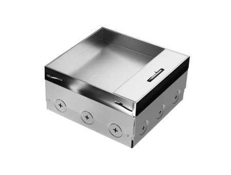 Donel Лючок в пол 12 мод. (6 мод. 45х45 мм.) верт. установка, металл, в уровень с напольным покрытие