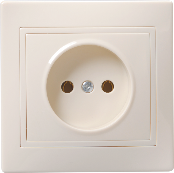 Розетка 1-местная РС10-2-Км без з/з без защитной шторки 10А керамика КВАРТА кремовый IEK