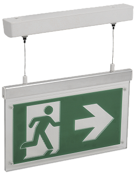 Светильник аварийно-эвакуационный светодиодный подвесной ССА3002 двусторонний 3ч 3Вт сменный знак IE