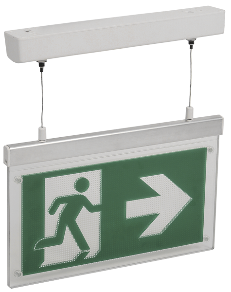 Светильник аварийно-эвакуационный светодиодный подвесной ССА3002 двусторонний 3ч 3Вт сменный знак IE
