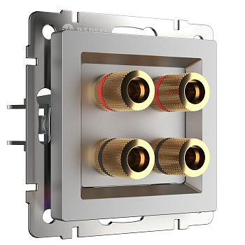 Акустическая розетка (серебряный) СУ IP20 Werkel