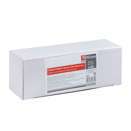 Терминал клеммный TC-604 до 16 мм2 60A 4 клеммные пары PROxima EKF