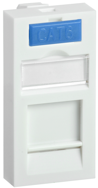 ITK Вставка 45х22,5мм для 1 модуля Keystone Jack с маркером