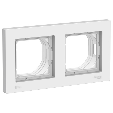 ATLASDESIGN AQUA Рамка универсальная 2-м . белый IP44 Schneider Electric
