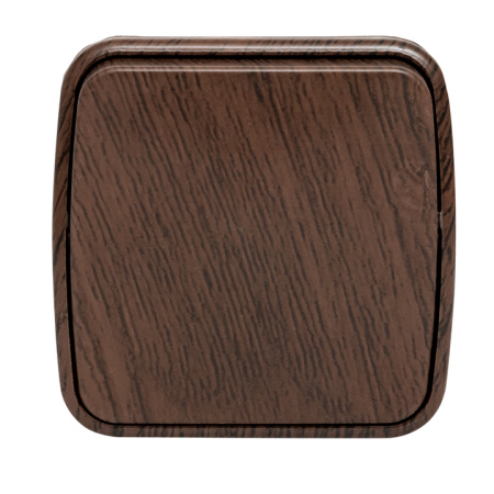 Минск Выключатель 1-клавишный ОП 10А тёмное дерево EKF