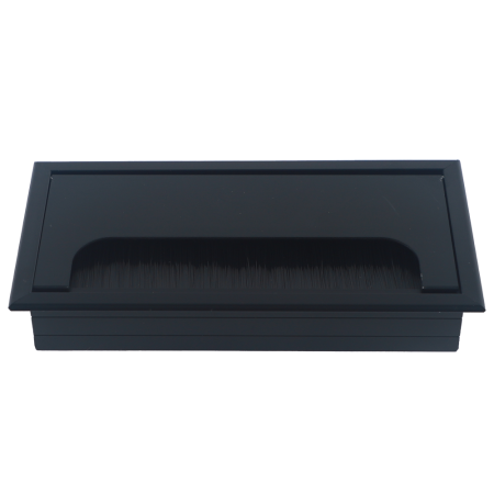 Donel Кабельный громмет (лючок) в стол, 160*80мм, цвет: черный