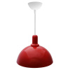 12-102 (2511/1 Красный) Светильник декоративный, подвесной, металлический, Е27 40Вт, 230В, красный, шнур белый, 600мм, крепление на крючок,... APEYRON