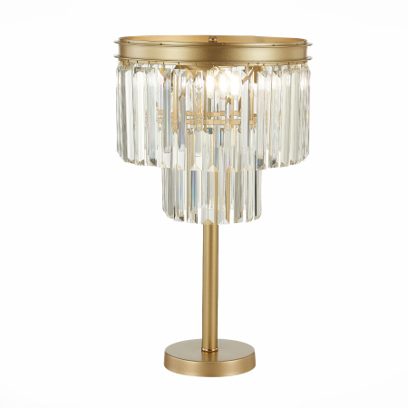 Прикроватная лампа шампань/прозрачный E14 3*40Вт SL1624.204.03 ST LUCE