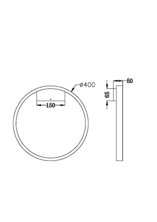 Настенный светильник (бра) 1*LED 25Вт Белый IP20 Rim MOD058WL-L25W3K Maytoni