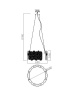 Подвесной светильник 8*G9 35Вт Латунь IP20 Deserto FR5141PL-08BS Freya