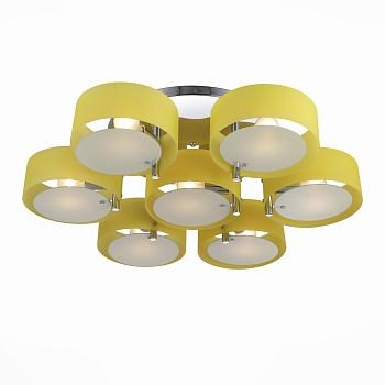 Люстра потолочная Хром/Желтый E27 7*60Вт SL483.092.07 EVOLUCE