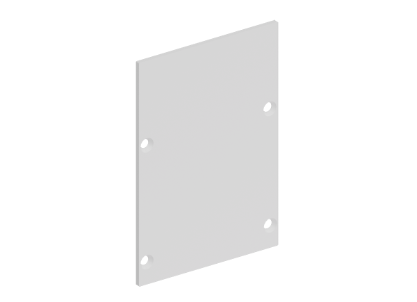 Donel Боковая глухая заглушка для профиля DN18516 Цвет:Белый матовый, RAL9003,Серия:DN8ALE