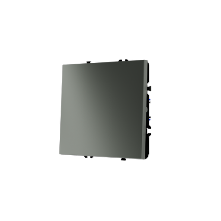 Выключатель с самовозвратом встраиваемый Voltum S70 одноклавишный 10А, (титан)