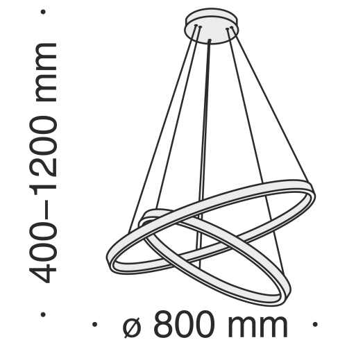 Подвесной светильник 88Вт 4000K Латунь IP20 Rim MOD058PL-L74BS4K Technical фото 5