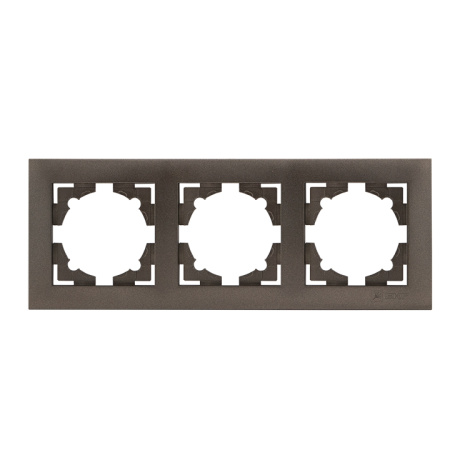 Валенсия Рамка 3-местная графит EKF