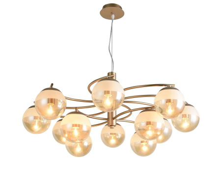 Подвесной светильник 12*E14 40Вт Матовое Золото IP20 Ostin FR5018PL-12G Freya