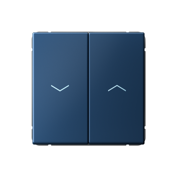 ARTGALLERY 2-клавишный ВЫКЛЮЧАТЕЛЬ ДЛЯ ЖАЛЮЗИ, 2х сх.4, 10А, механизм, АКВАМАРИН Systeme Electric