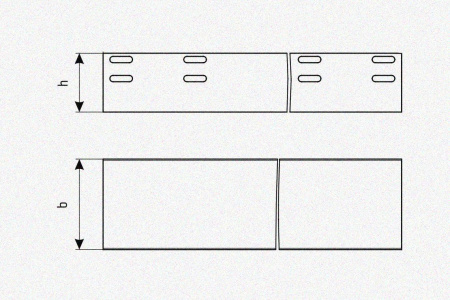 Лоток глухой ЛМГ 600х100х3000 УТ1,5, горячее цинкование S1,5
