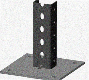 Стойка напольная (потолочная) СНП920х4 УТ1,5,горячее цинкование, S4,0