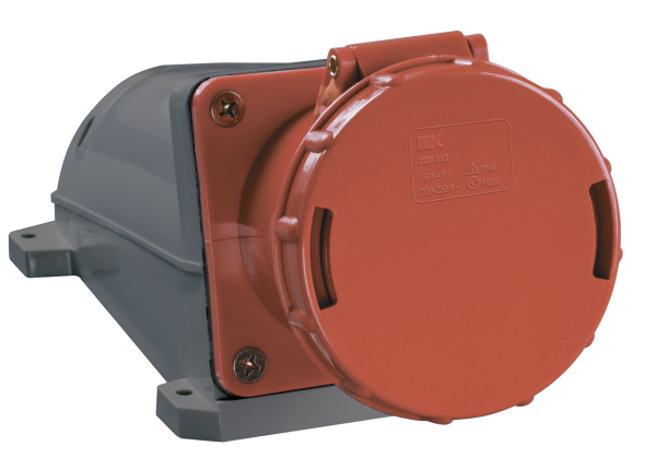 Розетка стационарная ССИ-135 3Р+РЕ+N 63А 380-415В IP54 IEK