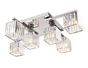 Потолочный светильник TR5215/6 CH/CL хром/прозрачный E27/6 max 40W 870*630*220 Ambrella Light