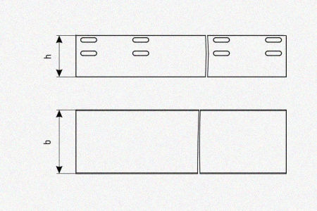 Лоток глухой ЛМГ 500х110х3000 УТ1,5, горячее цинкование, S1,5