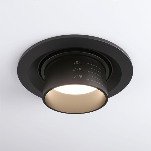 Встраиваемый светодиодный светильник с регулировкой угла освещения 15Вт 4200К черный IP20 (a052478) Elektrostandard фото 2