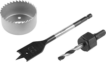 54 мм, набор для врезки замков ЗУБР