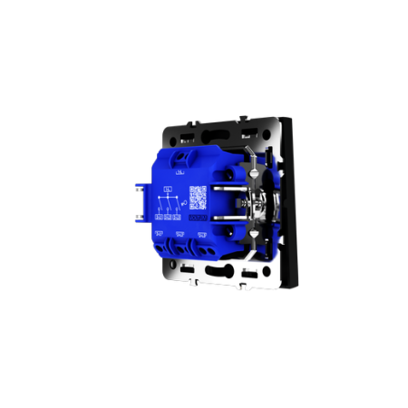 Выключатель встраиваемый Voltum S70 трехклавишный 10А, (черный матовый)